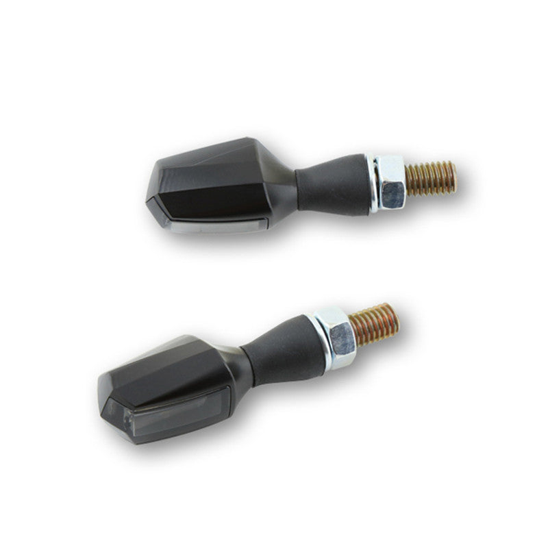 LED Blinker HIGHSIDER Smart Block, Schwarz, Getönt, E-geprüft