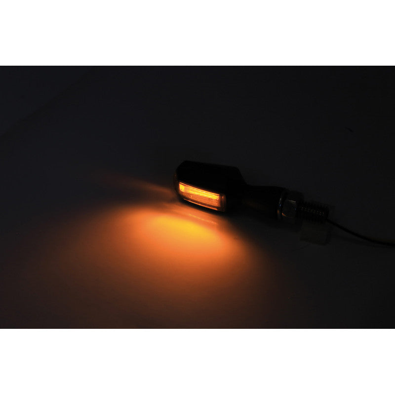 LED Blinker HIGHSIDER Smart Block, Schwarz, Getönt, E-geprüft