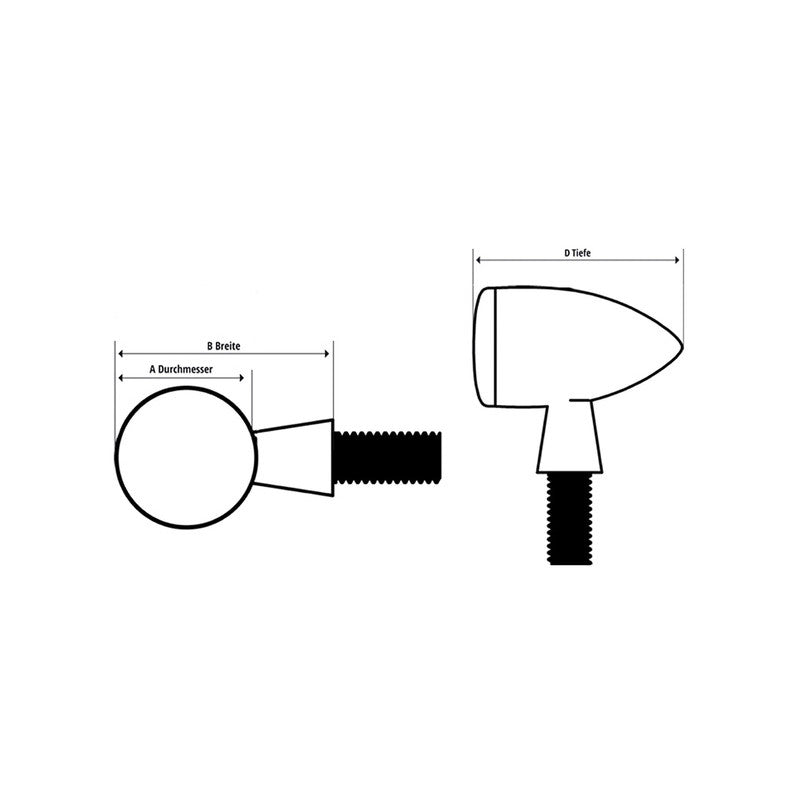 Abmessungen Highsider Blinker