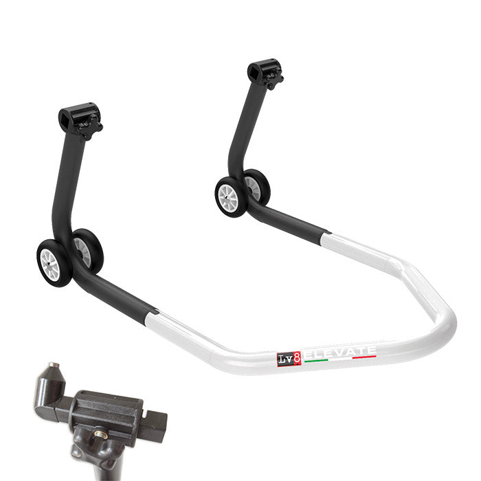 Montageständer LV8 U-STAND weiß für vorne mit Pin Aufnahmen