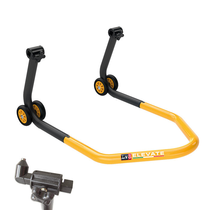 Montageständer LV8 U-STAND gelb für vorne mit Pin Aufnahmen