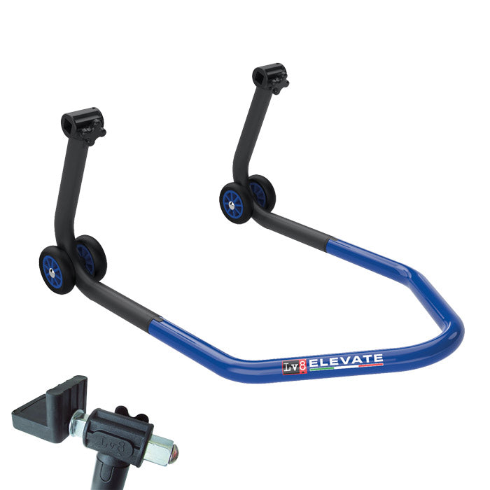 Montageständer LV8 U-STAND blau für hinten mit V-Aufnahmen