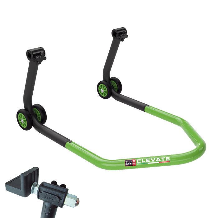 Montageständer LV8 U-STAND grün für hinten mit V-Aufnahmen