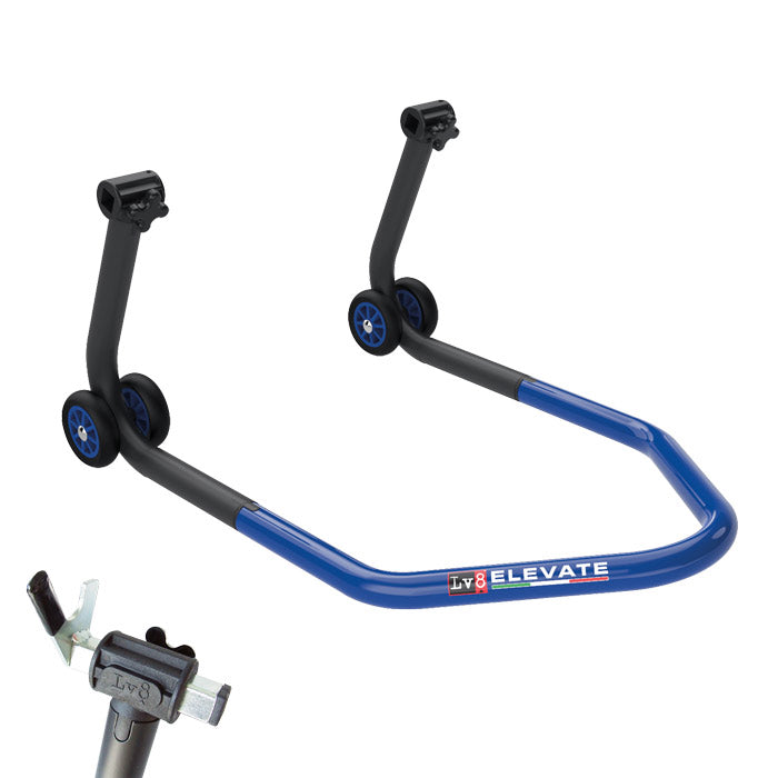 Montageständer LV8 U-STAND blau für hinten mit V-Aufnahmen
