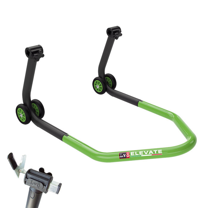 Montageständer LV8 U-STAND grün für hinten mit V-Aufnahmen
