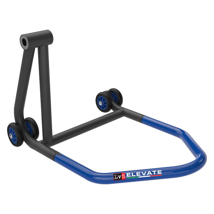 Einarmständer LV8 U-STAND blau links ohne Aufnahme