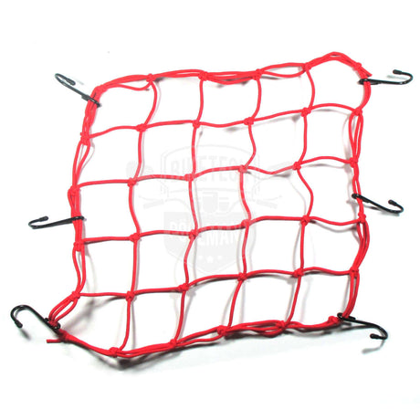 Gepäcknetz mit 6 Haken, rot