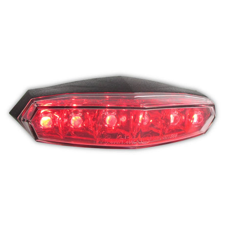 LED-Rücklicht Koso Mini schwarz, Klar/Rot, 100x32 mm, E-geprüft, 12V/0,4W