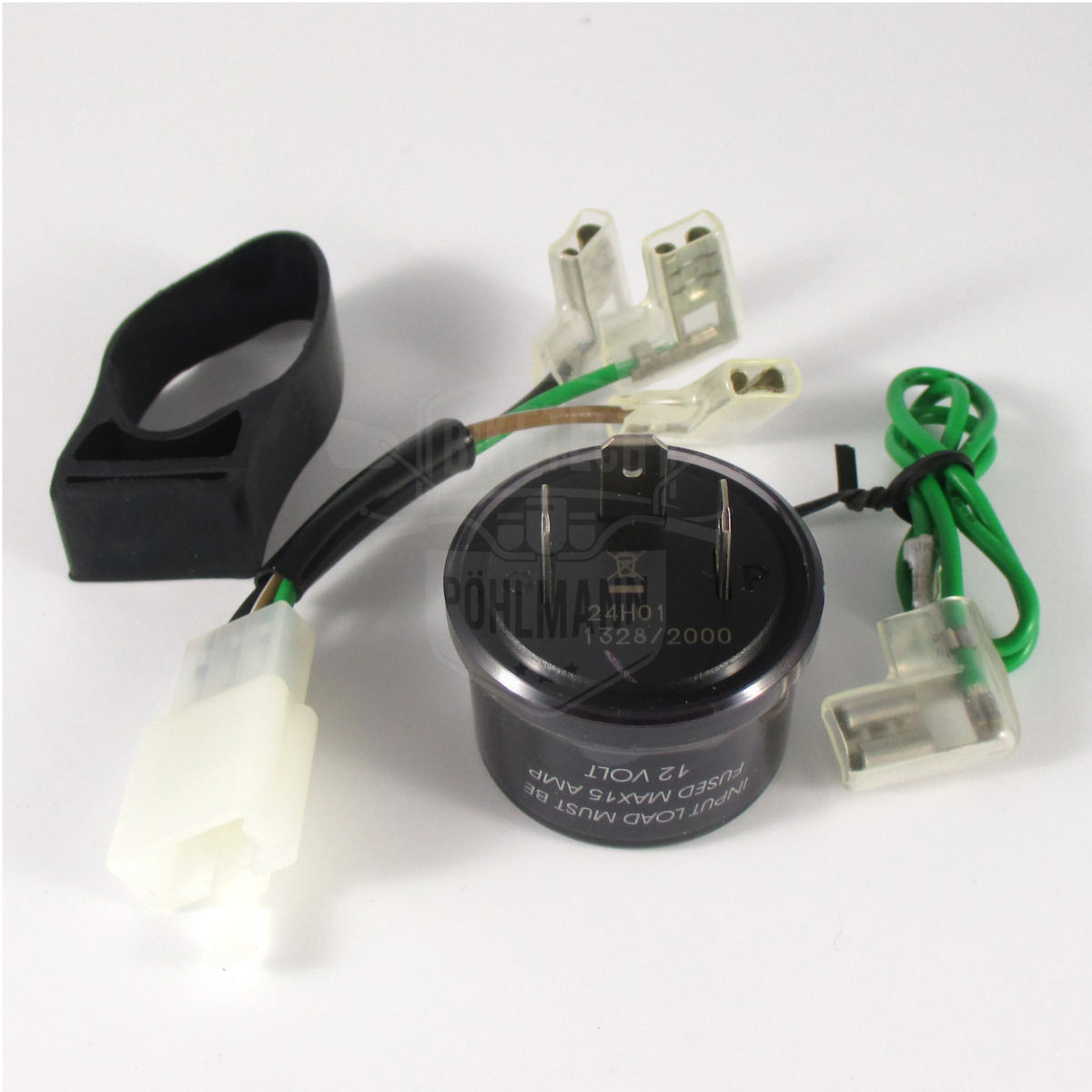 Blinkerrelais KOSO Digital 12V 3 Pins inkl. Adapter