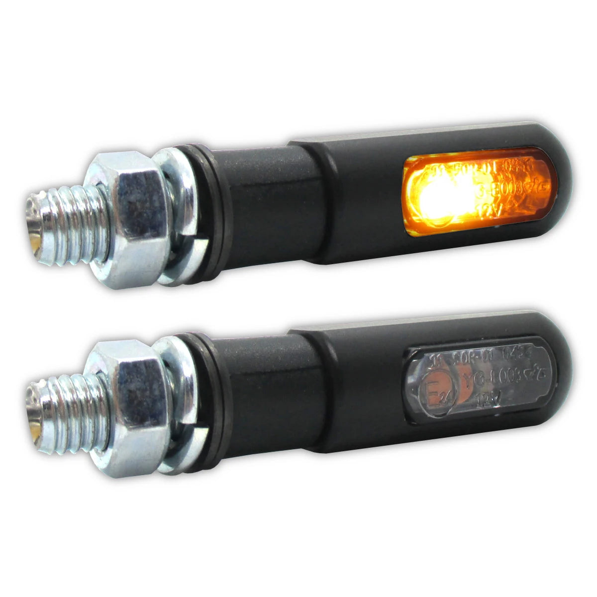 LED-Blinker mit Positionslicht Progress-Line Heat 2in1 schwarz, E-geprüft