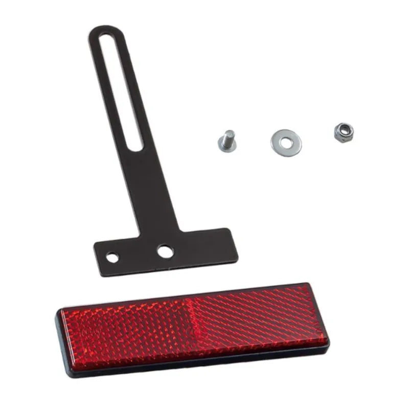 Reflektorhalter mit selbstklebendem Rückstrahler
