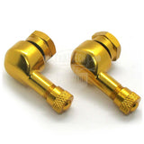 Winkelventile 90 Grad, Alu, 8,3 mm Ventilloch, gold