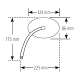 Lenkerspiegel Paar Highsider Pro Wave, Aluminium, E-geprüft, M10 Gewinde