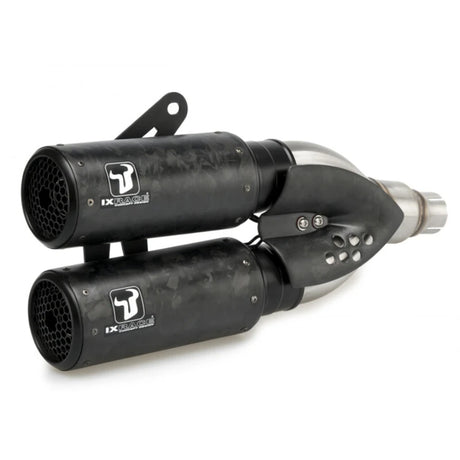Endschalldämpfer IXRACE DCX2 Edelstahl Carbon