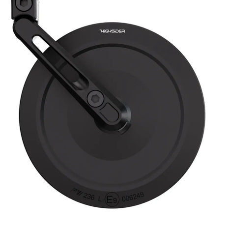 Lenkerendenspiegel Highsider Pro Montana-Slim, Schwarz, E-geprüft, Ø 22-30 mm