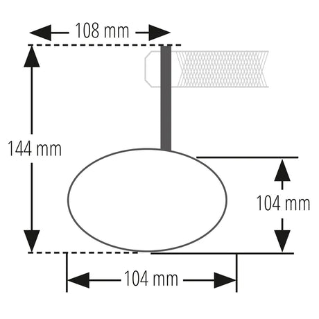 Lenkerendenspiegel Highsider Smart Circula-S, Schwarz, E-geprüft, Ø 22-30 mm