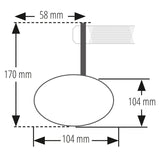 Lenkerendenspiegel Highsider Smart Circula-S, Schwarz, E-geprüft, Ø 22-30 mm