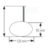 Lenkerendenspiegel Highsider Smart Straight, Schwarz, E-geprüft, Ø 22-30 mm