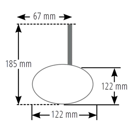 Lenkerendenspiegel Highsider Pro Tetra, Schwarz, E-geprüft, Ø 22-30 mm