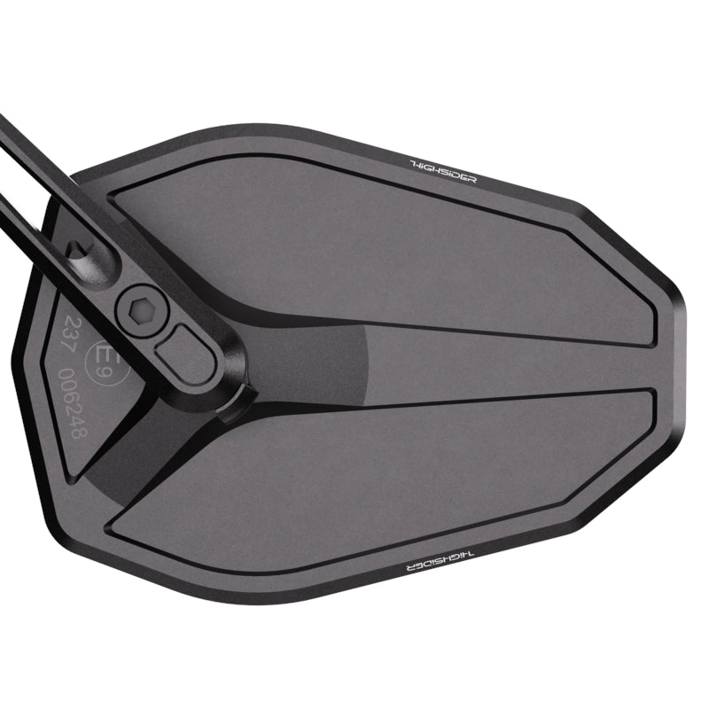 Lenkerendenspiegel Highsider Pro Victory-Slim kurz Schwarz E-geprüft Ø 22-30 mm