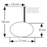 Lenkerendenspiegel Highsider Pro Victory-Slim kurz Schwarz E-geprüft Ø 22-30 mm