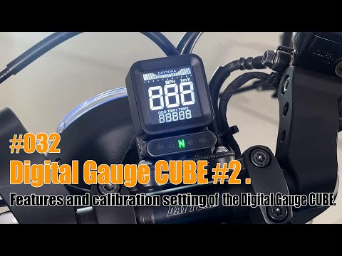 Digitaler LCD Tachometer Daytona Cube mit Drehzahlmesser, E-geprüft, 50x50x25 mm