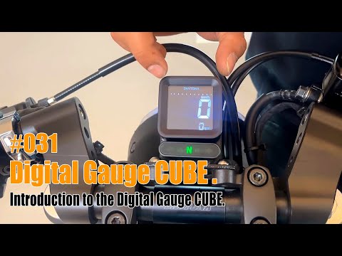 Digitaler LCD Tachometer Daytona Cube mit Drehzahlmesser, E-geprüft, 50x50x25 mm