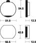 Preview: Bremsbeläge TECNIUM MA10 Organisch