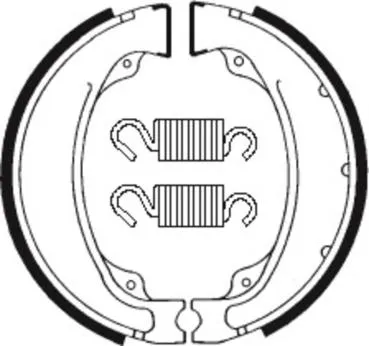 Bremsbacken TECNIUM BA055 Organisch