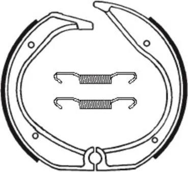 Bremsbacken TECNIUM BA140 Organisch