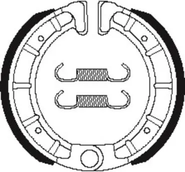 Bremsbacken TECNIUM BA206 Organisch