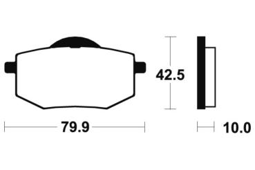 Bremsbeläge TECNIUM MA116 Organisch