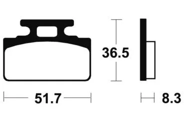 Bremsbeläge TECNIUM MA118 Organisch