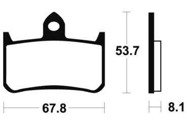 Bremsbeläge TECNIUM MA122 Organisch