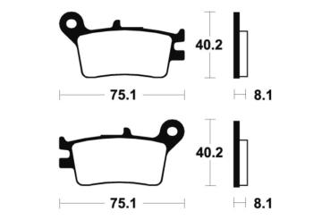 Bremsbeläge TECNIUM MA129 Organisch