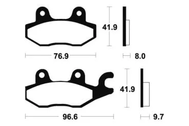 Bremsbeläge TECNIUM MA133 Organisch