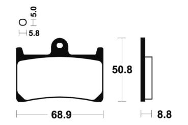 Bremsbeläge TECNIUM MA139 Organisch