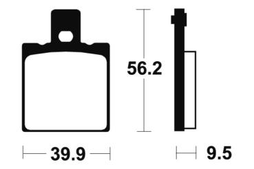 Bremsbeläge TECNIUM MA146 Organisch