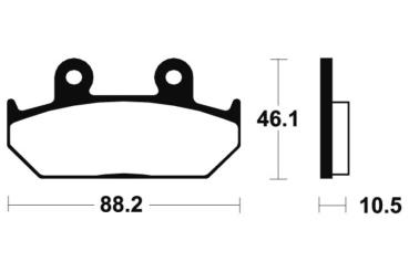 Bremsbeläge TECNIUM MA147 Organisch