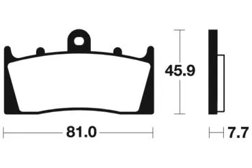 Bremsbeläge TECNIUM MA243 Organisch