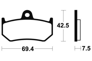 Bremsbeläge TECNIUM MA263 Organisch