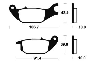 Bremsbeläge TECNIUM MA284 Organisch