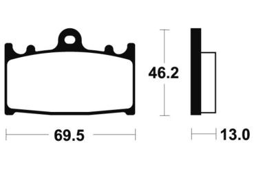 Bremsbeläge TECNIUM MA289 Organisch