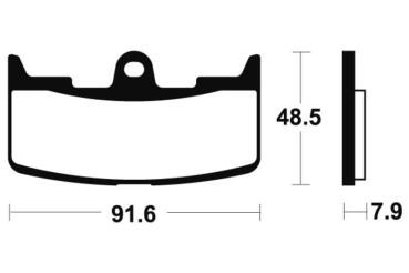 Bremsbeläge TECNIUM MA295 Organisch