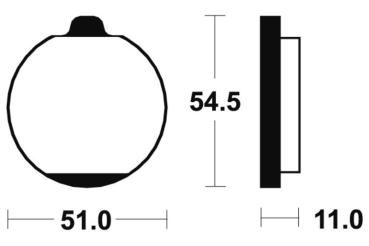 Bremsbeläge TECNIUM MA30 Organisch