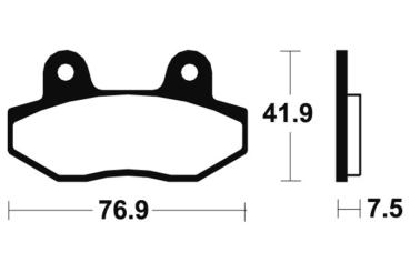 Bremsbeläge TECNIUM MA314 Organisch