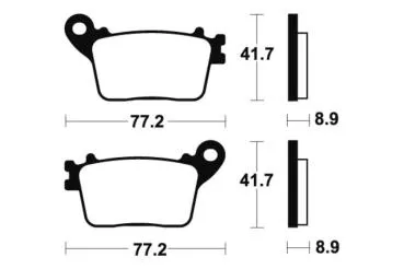 Bremsbeläge TECNIUM MA334 Organisch