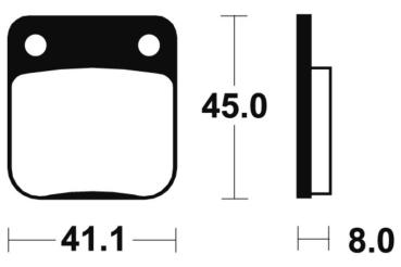 Bremsbeläge TECNIUM MA36 Organisch