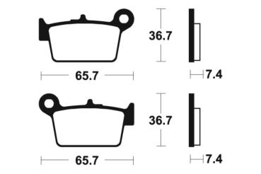 Bremsbeläge TECNIUM MA361 Organisch