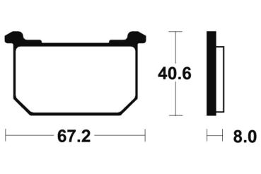 Bremsbeläge TECNIUM MA39 Organisch